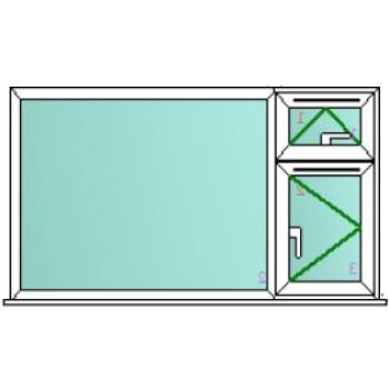 UPVC plastic window side top and bottom openers